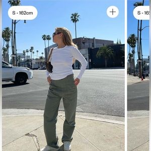 djerf avenue go to pants green